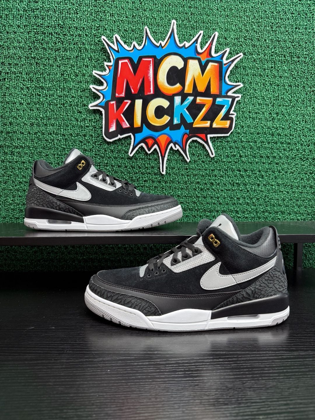 Air Jordan 3 Retro Tinker Sp Black Cement Men’s Size 11.5 Brand New